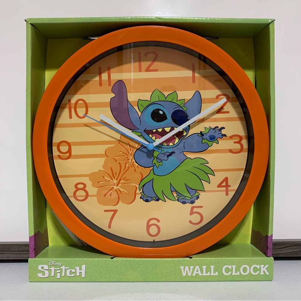 Disney Stitch Analog Wall Clock-NIB